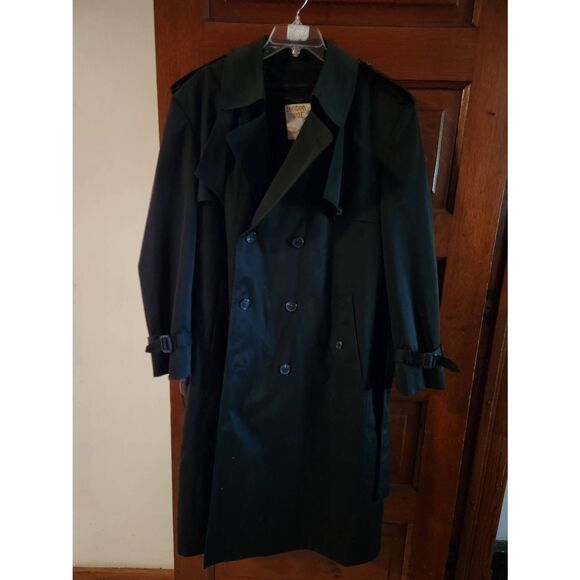 Towne by London Fog Trench Coat Men’s 44 Regular with Removable Liner Made In Th - Picture 2 of 8